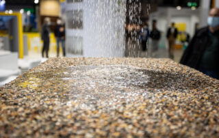 Dettaglio di pavimentazione realizzata con la soluzione drenante i.idro DRAIN