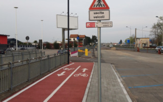 Tratto di ciclabile della linea 6 da via Corelli all’Idroscalo