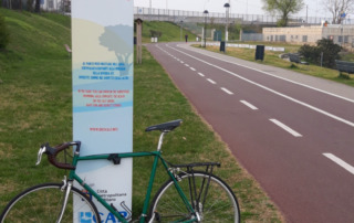 Tratto di ciclabile della linea 6 da via Corelli all’Idroscalo