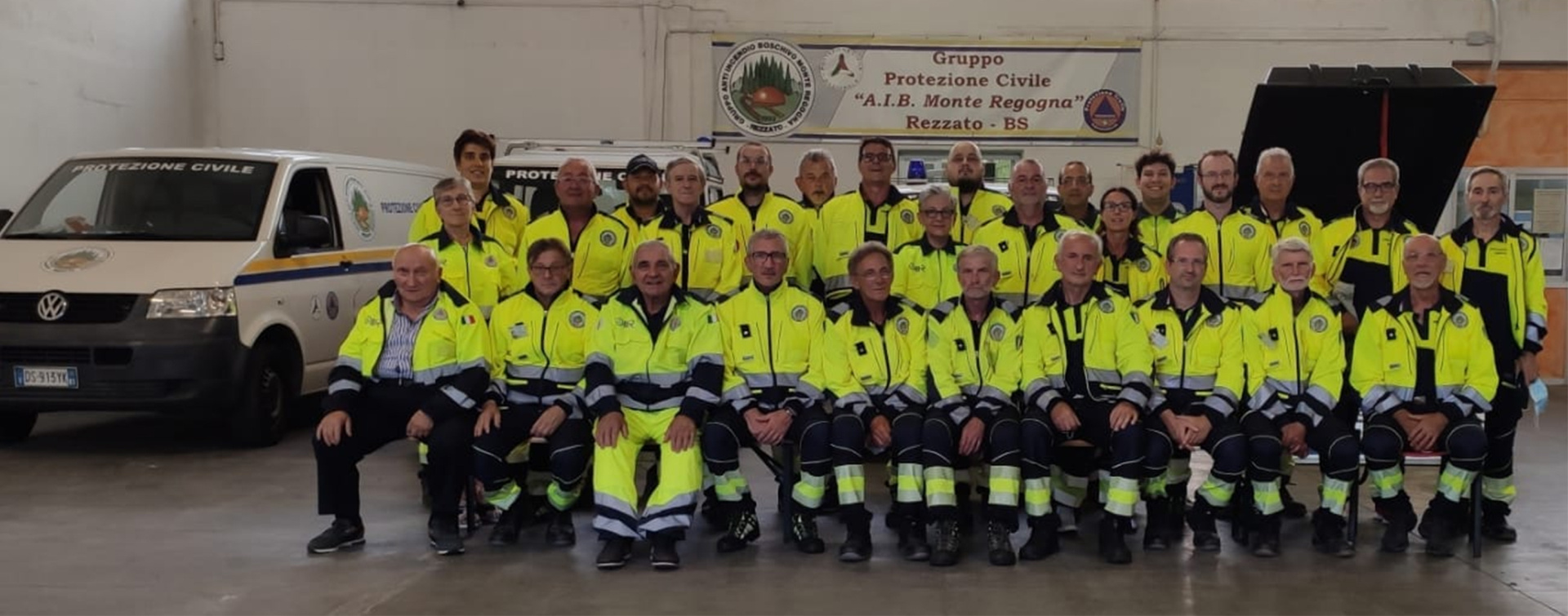 La squadra del Gruppo AIB Monte Regogna