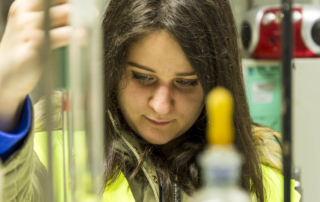 Formazione nei laboratori della cementeria..