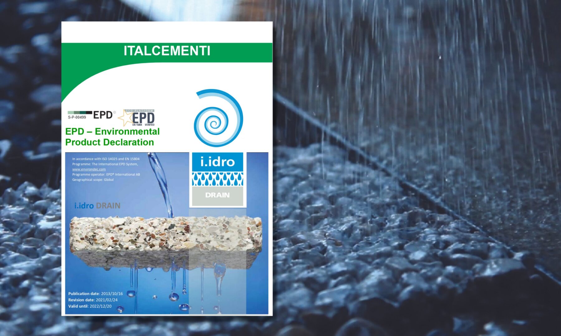 EPD i.idro DRAIN Italcementi. EPD i.idro DRAIN Italcementi.