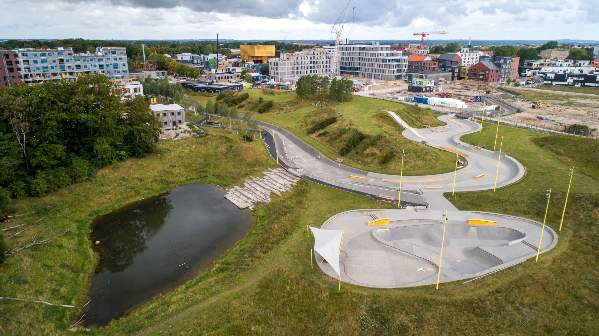 Skate park, Musicon, Roskilde, Danimarca.